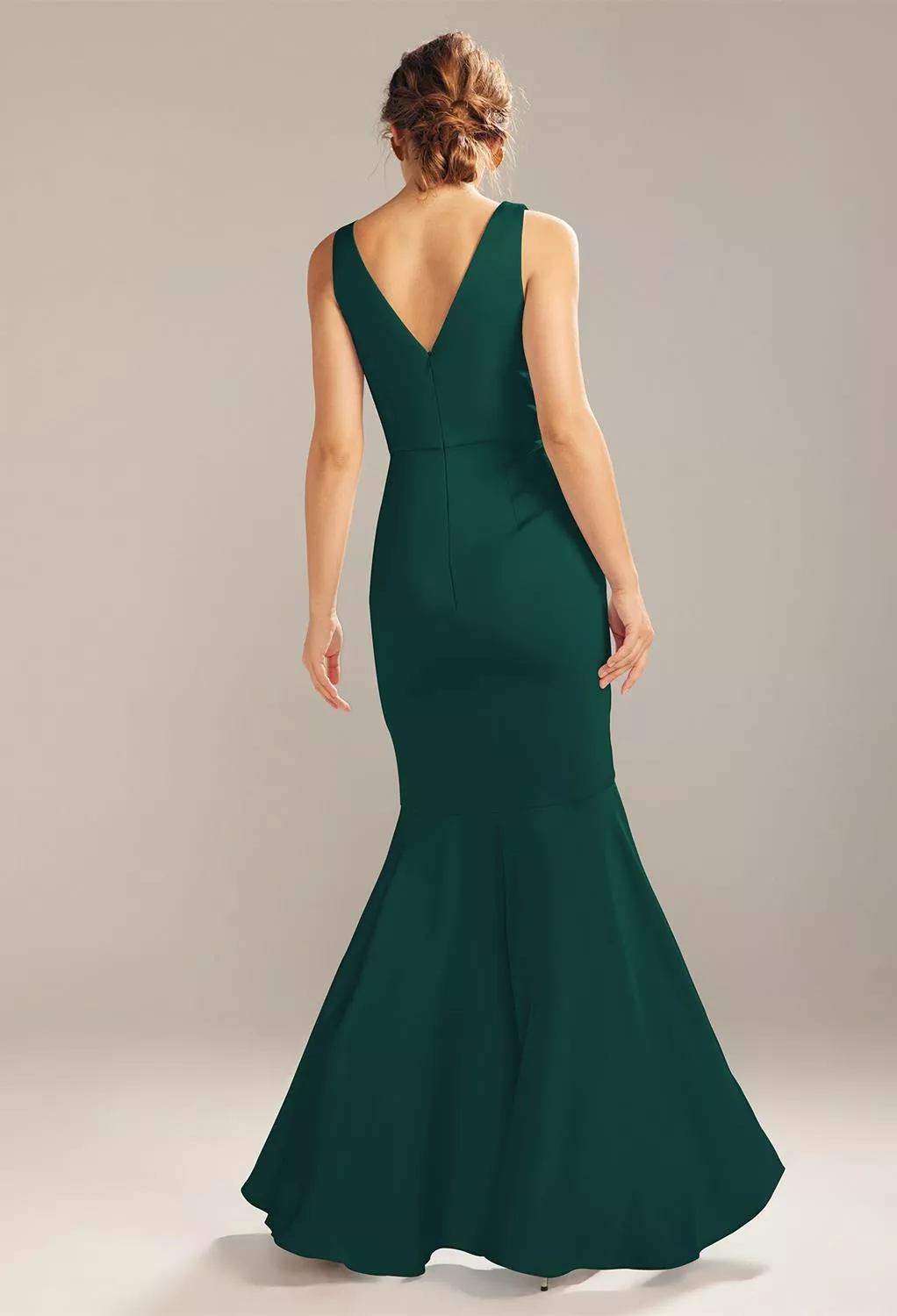 AW Adagio Hunter Green  Plus Size Wedding Guest Dresses